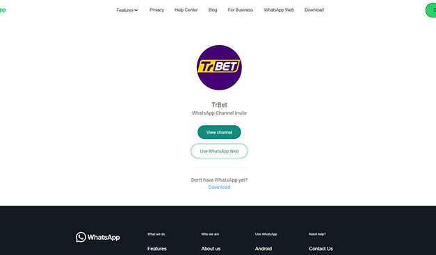 TrBet Whatsapp Kanalı