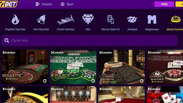 TrBet Casino Masa Oyunları