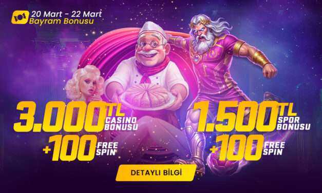 Bayrama Özel %200 Bonus + 100 Free Spin